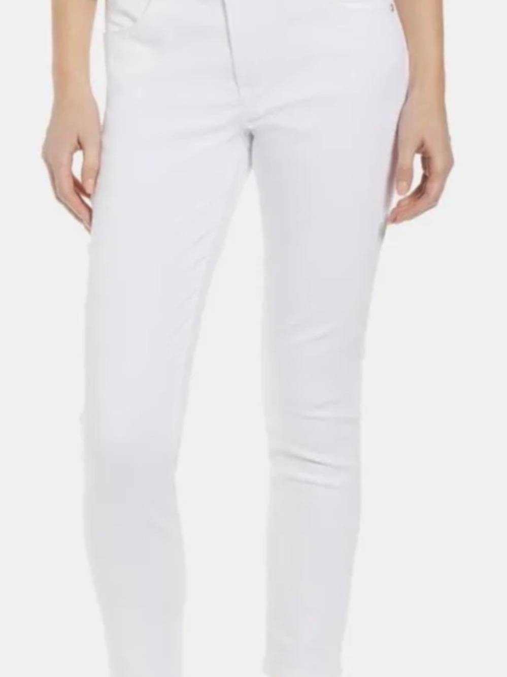 Wit & Wisdom White Ankle Straight-Leg Jeans